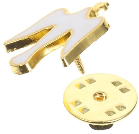 GALPADA Weißer Taubenschmuck Als Gebets Und Friedensbrosche Emaille-anstecknadel Mit Vergoldetem Finish Tauben-anstecknadel Zum Gedenken Religiöse Brosche Für Kleidung