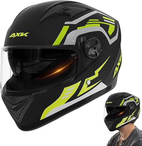 Moto Double Visor Full Face Motorcycle Motorbike Helmet | Adult Street Helmet Unisex