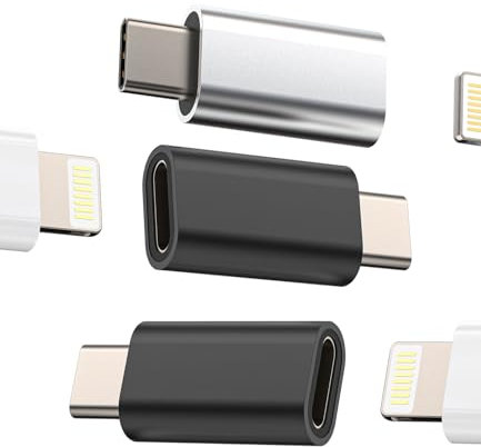 Adattatore USB C maschio a per Lightning femmina(3 pack)per Apple cavo ricarica adattatori per iPhone 16 15 tipo c connettore per iPad accessori spinotto android caricabatterie compatibile per Samsung