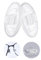 Lot de 10 Paires de plaquettes nasales en silicone de qualité supérieure,Design airbag,Iégères et sans pression,Pour lunettes,Iunettes de lecture,lunettes de soleil,Bouchons antidérapants,Accessoires