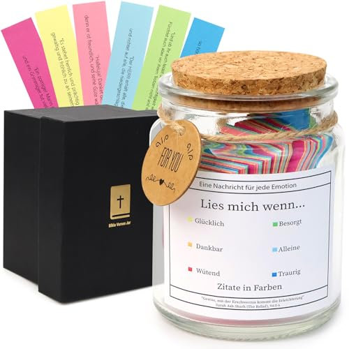 DNGH Bibelglas Deutsche Version, Bibelverse Im Glas Deutsch Bibel Verse Jar, 90 Glas mit Bibelversen Deutsch Bible Verses Jar, Bibelsprüche Im Glas für Christliche Mutmacher Geschenke