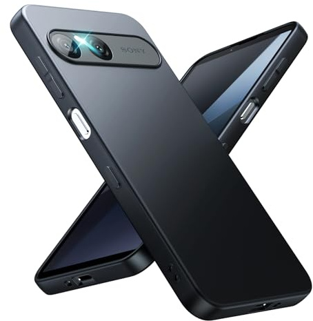 TesRank Ultra-Thin Case for Sony Xperia 10 VII, [Anti-Scratch] [Anti-Fingerprint] Soft TPU Protective Phone Case, Minimalist Slim Matte Cover for Xperia 10 VII, Black