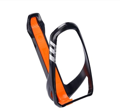 Flaschenhalter Fahrrad, Flaschenhalter Fahrrad Getränkehalter Mit Reifendrückerstange, langlebige ultraleichte Kunststoff Wasserflaschenhalter,für MTB Rennrad Fahrrad (Orange)