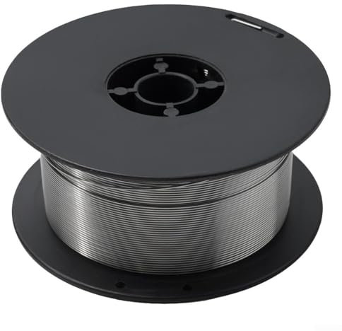 ZAMETTER Filo per saldatura MIG, diametro 0,8 mm, bobina da 1 kg, filo per saldatura MIG, in acciaio dolce, senza gas, ER316L, filo per saldatura MIG in acciaio inox per saldatura a gas schermato