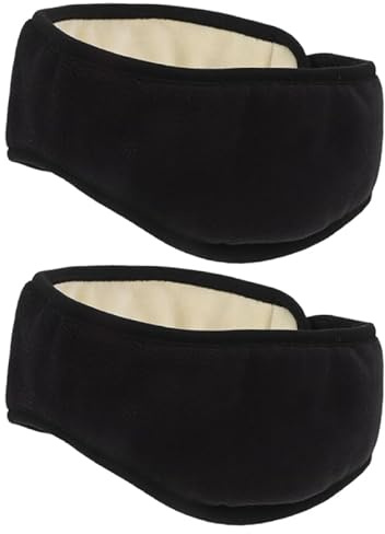 SEWOART Adjustable Noise Cancelling Ear Muffs for Sleep Travel 2 Pack | Lightweight soundproof earmuffs with soft headband, for office, meditation & dormitory, keep warm & windproof.