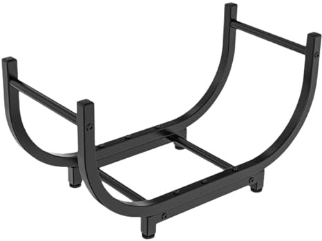 MotiveTech Brennholzregal Organizer Zubehör, Dekoratives Eisen Holzregal, Stapelhalter