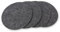 filzbrand Filz Untersetzer rund für Gläser, Filzuntersetzer 4 Stück (4er Set), Ø 10 cm in anthrazit, 3 mm dick, Glasuntersetzer, Getränkeuntersetzer aus Designfilz 100% Wolle – Made in Germany