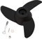 U-BCOO Propeller Elektrischer Außenbord Motor Stütze für 55lb, 62lb, 86lb Trolling Motoren montieren Zubehör/Boot, 3-Klingen (schwarz)