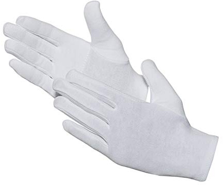 JAH Baumwollhandschuh kräftig mit Handflächen- und Fingerverstärkung | Kräftig und verstärkt für Lager sowie Verpackung und Werkstatt