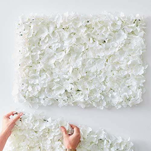 Ginger Ray Weiße Blumen-Wanddekoration, Fliese, Party, Hochzeit, Hintergrund