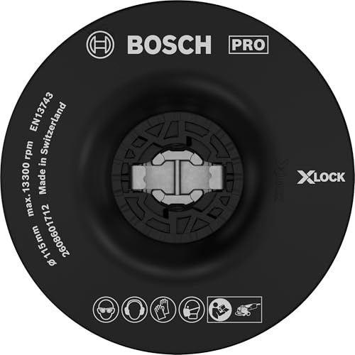 Bosch PRO Stützteller Medium, 115 mm, X-Lock | Ø 115 mm, Professional Zubehör Kleiner Winkelschleifer