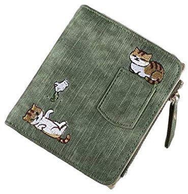 Oyccen Carino Portamonete Piccolo Portafoglio Donna con Tasca Monete Cerniera Portafogli Ragazze Titolare della Carta