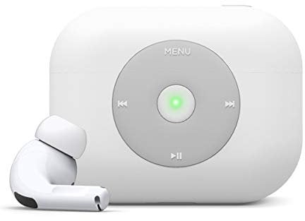 elago AW6 AirPods Pro Hülle Silikon Kompatibel mit Apple AirPods Pro Ladecase Schutzhülle, Apple Classic Music Player-Hülle [US-Patent angemeldet] (Weiß)