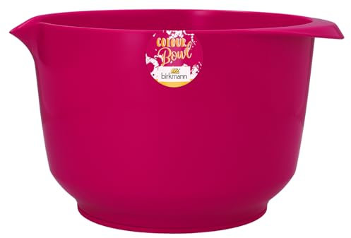 Birkmann, Colour Bowls, Rühr- und Servierschüssel, 4,0 Liter, Schüssel aus Melamin, kratzfest, standfest, nachhaltig, granita, 709188