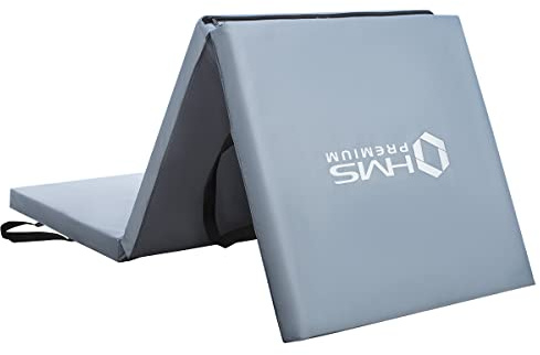 Materassino da ginnastica pieghevole da 180 x 60 x 5 cm, grigio