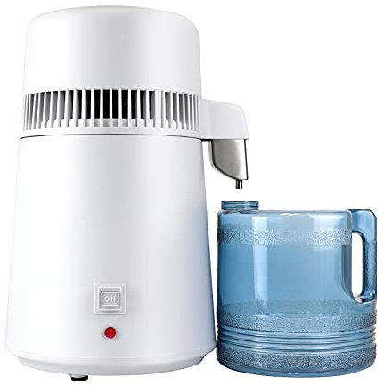 Snowtaros 4L Destilador de Agua, 750W Purificador de Agua con Botella de Colección, Profesional Máquina Destilación de Agua Puro para Uso Doméstico