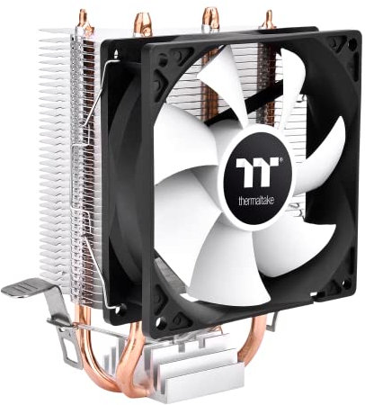 Thermaltake Refroidisseur de processeur Contac 9 SE, puissance de refroidissement de 120 W, ventilateur PWM de 92 mm, compatible Intel LGA 1700/AMD AM5, AM4, CL-P106-AL09WT-A