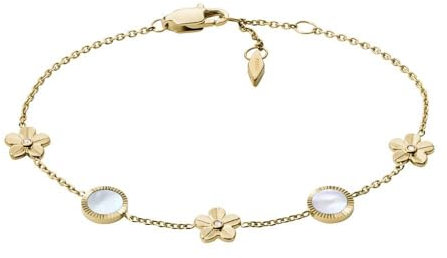 Fossil Armband Für Frauen Val, Länge: 6.5In - 7.5In Gold-Edelstahl-Armband, JF04022710
