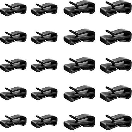 ZACUDA 20 Pièces Porte Masque Clip Casque Ski Clips de Masque pour Casque en Plastique Attache Masque pour Casque de Ski Porte-Masque Casque 24cm/30cm pour Sacs à Dos, Sacs à Main, Ceintures