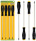 BLOSTM Long Star Screwdriver Set - TX Star Head Screwdrivers - T15, T20, T25 & T30 - Durable Chrome Vanadium Steel, with Magnetic Tips & Soft Grip Handles - 250mm Extra Long Screwdriver Set - 4 PCS