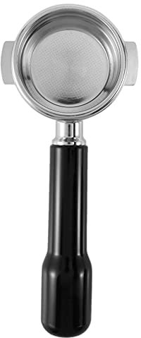 Frobea Porta filtro fondo per macchina da caffè in acciaio inossidabile da 58 mm, porta filtro per razzo/Expobar, doppia bocca / E61 / FAEMA