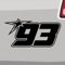 Generisch Startnummer 93 Aufkleber Raceing Start Sticker Auto Zahl MTB Motorrad Sparset (2X S 2X L 1x XL) Farbe: Schwarz