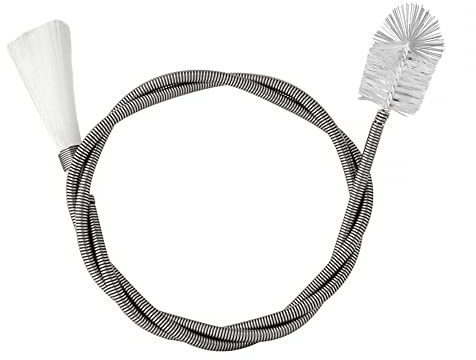 Aquarium Filterbürste, 90cm Aquarium Reinigungsbürste, Edelstahl Flexible Doppelendige Rohrbürste für Fischbecken Aquarium