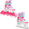 RAVEN 2in1 Schlittschuhe Inline Skates Inliner für Kinder Mädchen verstellbar (Zoya, 34-37 (21,5cm-24cm))