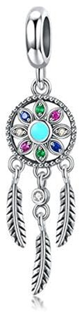 MITSOKU Traumfänger Charm 925 Sterling Silber Frauen Armband Halskette Weihnachten Anhänger Valentinstag Muttertag Mädchen Geschenk