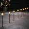Lights4fun Set of 8 Warm White Battery Operated Bubble LED Stake Path Lights Garden Decoration for Outdoor Use 20cm