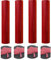 Transferfolie Plotter Puff Rot, 3D Plotterfolie Textil Rot, Puff Vinylfolie Plotter Wärmepresse, Aufbügeln HTV Vinyl für T-Shirts DIY Kleidung Bastelbedarf, 4 Blätter 10”X12”(30.5X25cm)