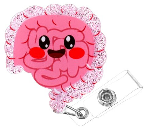 Gjinxi Ausweisrolle Einziehbare Ausweisrolle Niedlicher Namensschildhalter mit Drehbarem Clip, Lustige Krankenschwester-Abzeichenrolle Krokodilklemme für Büro, Schule