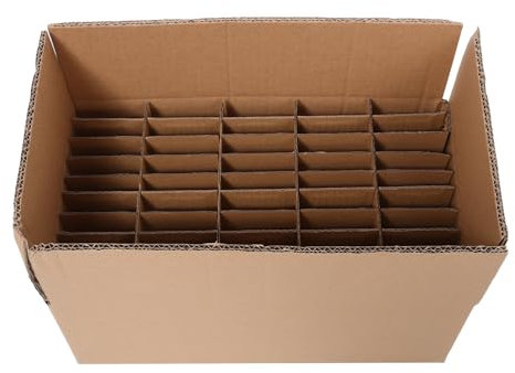 SOLUSTRE Glastrennwände Für Umzugskartons 1 Set Weingläser Geschirrverpackung Umzugskartons Wellpappen-Zelltrenner Für Kartonzubehör