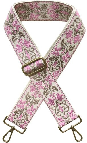 Xundefeng 5cm Breiter Boho Damen Taschengurt Handbag Straps für Taschen Taschengurte zum Wechseln Schulterriemen J