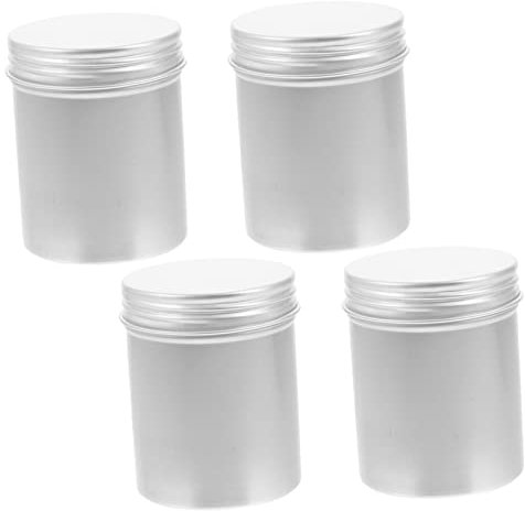 COLLBATH 4 stücke Multi-use-Aluminium Tee Zinn Kanister Tee Lagerung Box Haar Wachs Behälter Kaffee Kann Robuste Konstruktion