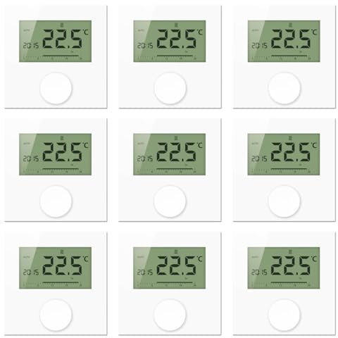 Möhlenhoff - Kabelgebundene Fußbodenheizungsteuerung zur Einzelraumregelung mit 8 Raumthermostaten Alpha Direct Display - Control