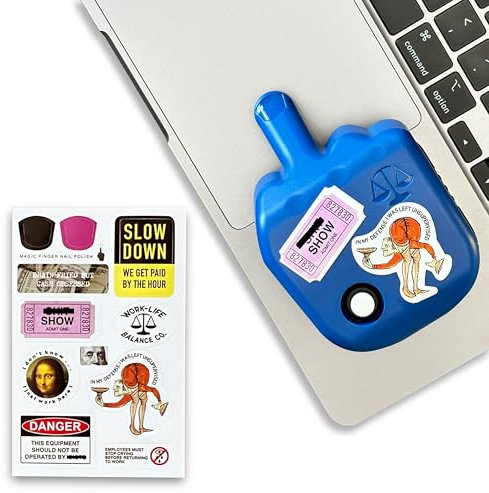 Laptop Touchpad Jiggler - Doesn't Work on DeII - Keeps Active Laptop Trackpads - Undetectable - Cordless Mouse Jiggler - Mechanical Mouse Mover - 6 Months on AA Battery - ON/Off Switch