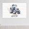 timalo® Cooles Traktor Poster personalisiert mit Namen | Bild für die Wand | Wandbild für Kinder Jungen mit Trekker Kinderzimmer Deko | child17-B120xH61cm