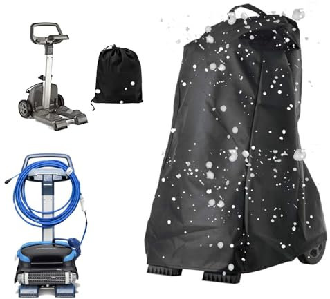 XUHCLY Housse pour Robot Nettoyeur de Piscine,Housse pour Robot Piscine,Housse de Protection pour Robot Nettoyeur Piscine,Housse pour Robot Piscine Étanche(Size:420D-22x26x42inch,Color:Black)