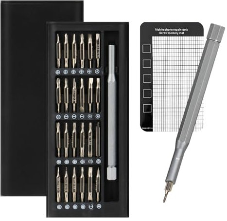 48 en 1 Kit de Tournevis de Précision, Magnétique Set Outils Portables avec Torx Hex, Mini Set de Tournevis Pour Macbook, iPhone, Switch, PC,PS4, PS5, Laptop, Lunettes, Montres