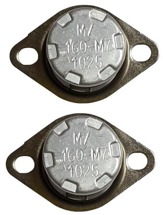 Termostato bimetalico Fijo 6.3 rearme Manual 160 Grados - 2 Unidades