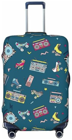 Reisegepäcktaschen für Player und Rollschuhe, elastische Schutzbezüge für Koffer von 45,7 bis 81,3 cm, Schwarz, G