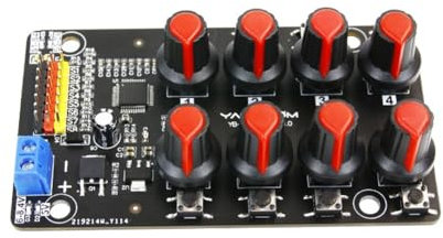 Swiixxer Servo-Controller-Modul, Leiterplatte, Roboterarm-Testplatine, Treiberknopf, 8-Wege-Pwm-Entwicklung, Industrielle Steuerungs-Debugging-Platine