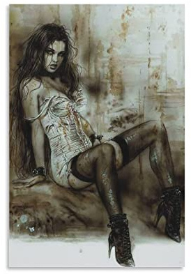 BBSYDH Leinwand Druck Poster 60 * 90cm Senza Cornice Luis Royo-186 Anime Poster Canvas Wall Art Immagini della stanza per la decorazione dei regali della camera da letto