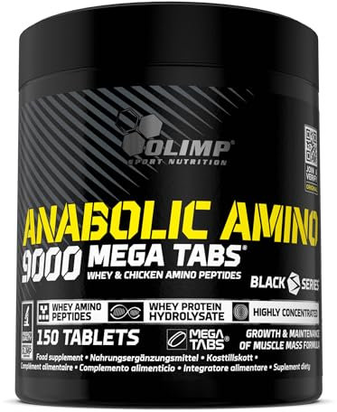Olimp Sport Nutrition Aminosäuren Komplex hochdosiert - 150 Kapseln - Anabolic Amino 9000 Mega Tabs