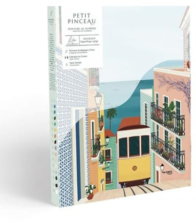 MES COURSES EN VRAC Kit peinture au numéro Lisbonne 24,5 cm x 32,5 cm