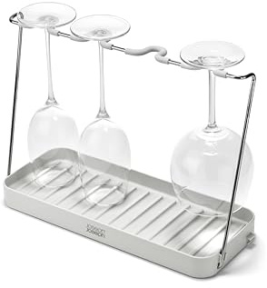 Joseph Joseph DrySmart Faltbares Abtropfgestell für Weingläser, Platzsparend, recyceltem Plastik