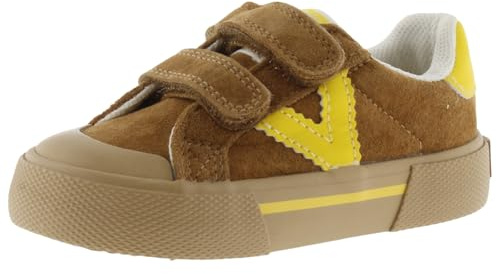 victoria Sneaker Tribu Minimalista 1355100 | Veloursleder & Kontrast-Einsätze & Doppel-Klettverschluss für Kinder Unisex