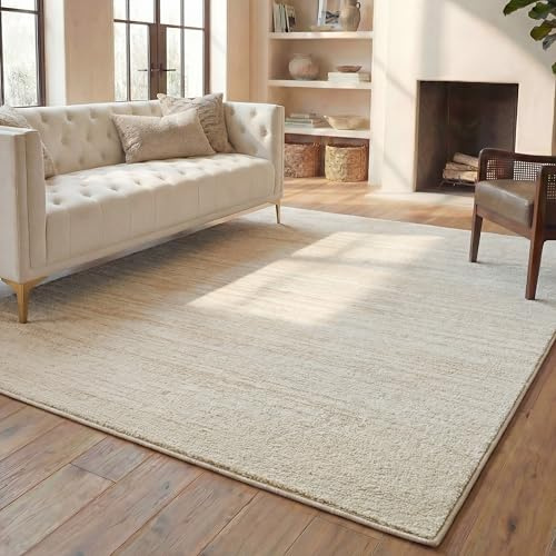 SAFAVIEH Modern Teppich für Wohnzimmer, Esszimmer, Schlafzimmer - Adirondack Collection, Kurzer Flor, Champagner und Sahne, 240 X 300 cm