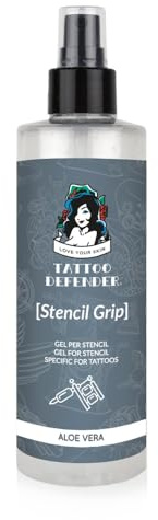 Tattoo Defender – Schablonengriff 200 ml – Gel Zum Übertragen der Schablone – Superbeständig – Hergestellt In Italien